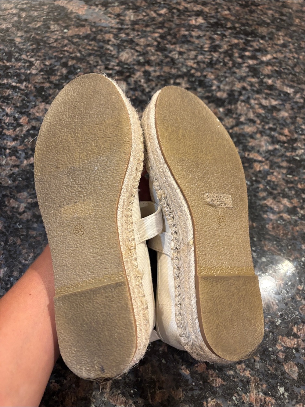SODA Cream Canvas Espadrille Mary Jane with Decorative Buckle - Picture 7 of 16